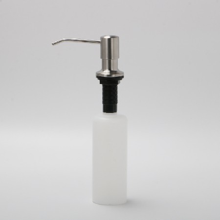 Cheap wholesale 304 stainless steel nozzle soap dispenser electroplating press soap dispenser kitchen sink accessories